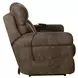 Tranquility Pewter Lay Flat Power Reclining 87" Sofa with Power Lumbar and Heat Massage
