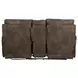 Tranquility Pewter Lay Flat Power Reclining Console 76" Loveseat with Power Lumbar and Heat Massage