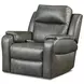 Davidson Slate Leather Zero Gravity Power Recliner with Power Headrest and Massage