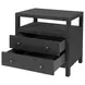 Nora Charcoal 2 Drawer Open Nightstand