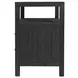 Nora Charcoal 2 Drawer Open Nightstand