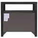 Nora Charcoal 2 Drawer Open Nightstand