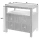 Nora Charcoal 2 Drawer Open Nightstand