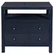Nora Blueberry 2 Drawer Open Nightstand