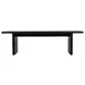 Halmstad Black Dining Bench