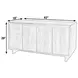 Halmstad Light Oak 4 Door Sideboard