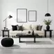 Halmstad Black Rectangular Coffee Table