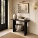Halmstad Black Rectangular Console Table
