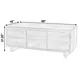 Halmstad Black 60" TV Stand