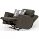 Arezzo Chocolate Zero Gravity Lay Flat Power Recliner with Power Headrest