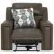 Arezzo Chocolate Power Headrest Power Reclining Living Room Set