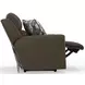 Arezzo Chocolate Zero Gravity Lay Flat Power Recliner with Power Headrest
