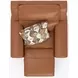 Arezzo Whiskey Zero Gravity Lay Flat Power Recliner with Power Headrest