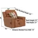 Arezzo Whiskey Zero Gravity Lay Flat Power Recliner with Power Headrest