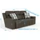 Arezzo Chocolate Power Headrest Power Reclining 87" Sofa