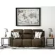 Arezzo Chocolate Power Headrest Power Reclining Living Room Set