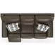 Arezzo Chocolate Power Headrest Power Reclining 87" Sofa