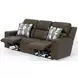 Arezzo Chocolate Power Headrest Power Reclining 87" Sofa