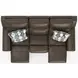 Arezzo Chocolate Power Headrest Power Reclining 87" Sofa