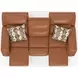Arezzo Whiskey Zero Gravity Power Reclining 87" Sofa with Power Headrest