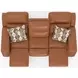 Arezzo Whiskey Zero Gravity Power Reclining 87" Sofa with Power Headrest