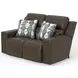 Arezzo Chocolate Zero Gravity Power Reclining 62" Loveseat with Power Headrest