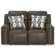 Arezzo Chocolate Zero Gravity Power Reclining 62" Loveseat with Power Headrest