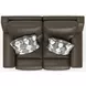 Arezzo Chocolate Zero Gravity Power Reclining 62" Loveseat with Power Headrest