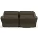 Arezzo Chocolate Zero Gravity Power Reclining 62" Loveseat with Power Headrest