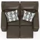 Arezzo Chocolate Zero Gravity Power Reclining 62" Loveseat with Power Headrest