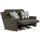 Arezzo Chocolate Zero Gravity Power Reclining 62" Loveseat with Power Headrest