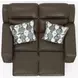 Arezzo Chocolate Zero Gravity Power Reclining 62" Loveseat with Power Headrest