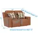 Arezzo Whiskey Zero Gravity Power Reclining 62" Loveseat with Power Headrest