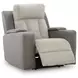 Point Clear Sisal Power Recliner with USB Charging and Lumbar Support
