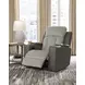 Point Clear Sisal Power Recliner with USB Charging and Lumbar Support