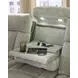 Point Clear Sisal 87" Power Reclining Sofa with USB Charging and LED