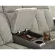 Point Clear Sisal 76" Power Reclining Loveseat with USB Charging