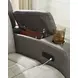 Point Clear Sisal 76" Power Reclining Loveseat with USB Charging