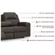 Lavenhorne Granite 87" Reclining Sofa with Drop Down Table