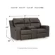 Lavenhorne Granite 77" Reclining Console Loveseat