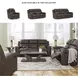 Lavenhorne Granite 77" Reclining Console Loveseat