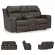 Lavenhorne Granite 77" Reclining Console Loveseat