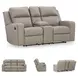 Lavenhorne Pebble 77" Reclining Console Loveseat