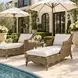 Scarlett Milk Chocolate Outdoor 64" Chaise Lounge