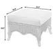Scarlett Milk Chocolate Upholstered Outdoor Square Ottoman