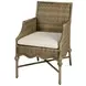 Scarlett Ivory Upholstered Outdoor Armed Dining Chair