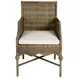 Scarlett Ivory Upholstered Outdoor Armed Dining Chair