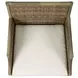 Scarlett Ivory Upholstered Outdoor Armed Dining Chair