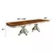 Picardy Antique Pearl and Cherry Oak 120" Extendable Rectangular Dining Table