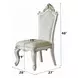 Picardy Butterscotch Upholstered Side Chair with Nailhead Trim Set of 2